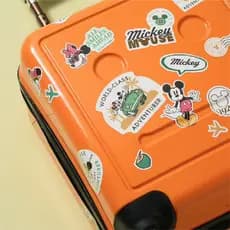 Conjunto De Adesivos Decorativos Para Bagagem De Viagem Disney Com 2 Folhas E Design Do Mickey Mouse