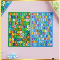 Adesivos Coloridos Do Alfabeto Daiso Korea Para DIY 4 Folhas