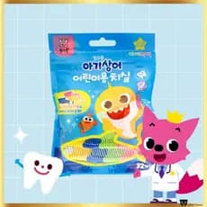 Fio Dental Infantil Pinkfong Baby Shark – 32 Peças (Formato Y)