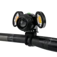 Lanterna Luz Farol Led Cree T6 3 focos bike de Cabeça Profissional  3 Funções recarregável USB ciclismo com zoom
