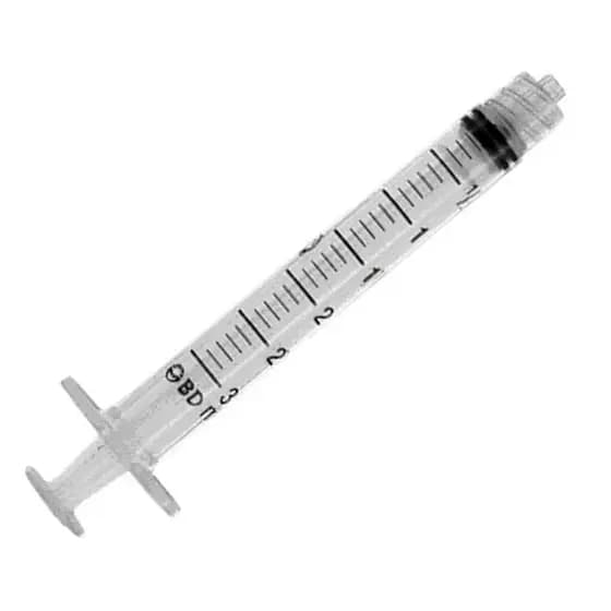 Kit 20 Seringas 3 ml BD Plastipak Bico Luer Lock - Sem Agulha