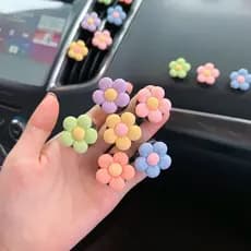 Kit Aromatizador de Carro com Essência + 2 Flores Sortidas  Perfume Automotivo Exclusivo Cheirinho para Carro - Novidade