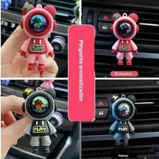 2 Pingente Aromatizador de Carro Astronauta - Acompanhado de 2 ml de Essência Exclusiva