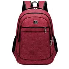 Mochila Unissex Notebook Resistente Água para Viagem ou Escola Vermelha