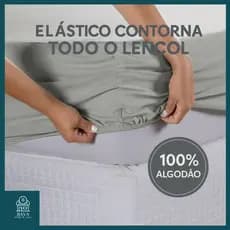 Lençol Avulso Queen Com Elástico 100% Algodão Malha de Ótima Qualidade