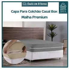 Capa Protetora De Colchão Casal 100% Algodão | C/Zíper Alta Qualidade Acabamento Premium