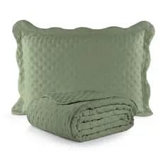 KIT COBRE LEITO COLCHA SOLTEIRO 02 PEÇAS MATELADO - 200 FIOS MICROPERCAL TOQUE MACIO