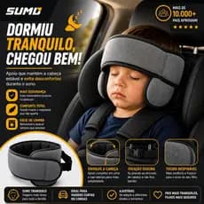 Apoio de Cabeça Infantil Conforto para Cadeirinha e Banco