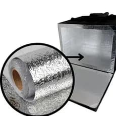 Papel Alumínio Adesivo Rolo 2M X 0,40cm Para Forrar Isopor Térmico Caixa Mochila Ambulante Motoboy Bag Motoboy Entrega De Ifood