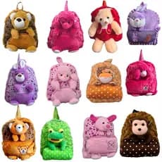 Mochila De Bebê Creche Escola Bichinho De Pelúcia 3d varios modelos escolha a sua