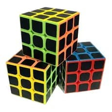 Cubos Mágico Profissional 3x3x3 Fanxin Black Carbon