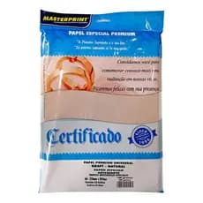 Papel Kraft 50 Folhas 180g A4 Artesanato Papelaria Premium Masterprint