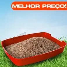 Bandeja Plástica Caixa de Areia Sanitario Para Gatos e Cachorros Com Alça Plástico Resistente 45x30 8 Litros BPA FREE