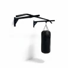 Suporte Para Saco De Pancadas Com Barra Fixa De Parede Reforçado Ideal Para Treino em Casa academia.