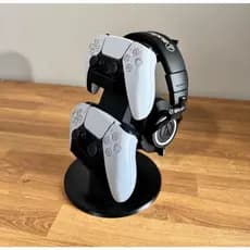 Suporte para Controle Duplo PS5 e Fone de Ouvido/Headset