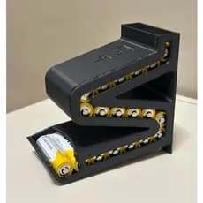 Suporte / Dispensador de Pilhas AA / AAA – Capacidade para 19 Unidades