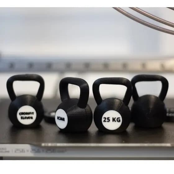 Chaveiro Kettlebell Crossfit/Academia -  Força e Estilo para Suas Chaves!