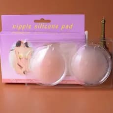 Sutiã Invisível Unisex Silicone Reutilizável NIPPLE SILICONE PAD Capa Pastéis Adesivo - 1 pares