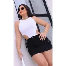 Body Cavado Suplex Anita Bori Collant Maio Sensação Tendência