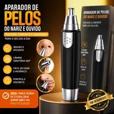 Aparador de Pelos Nariz e Orelha Portátil Kapbom KA-1480 / AL-1411