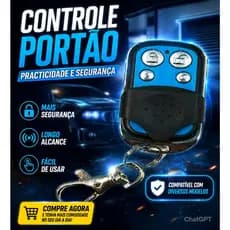 Controle Remotop/ Portão e Alarme Residencial Kapbom KA-1168