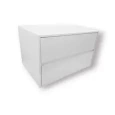 1 Mesa de Cabeceira com 1 Gaveta 100% MDF na cor BRANCO TX
