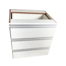 gaveteiro em MDF BRANCO COM 3 GAVETAS
