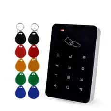 Controlador De Acesso Autônomo Com Chaveiros EM De 10pcs Teclado De Controle RFID Leitor De Cartão De Painel digital Para Sistema De Fechadura De Portas