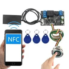 Placa Mãe De Controle De Identificação Por Impressão Digital Telefone Celular NFC Relé De Indução Cartão IC 13,56mhz Controlador De Acesso