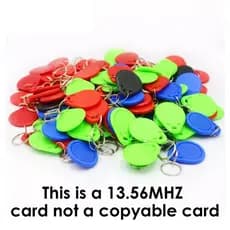 100 Pçs 13.56MHz IC M1 Keyfobs Tags Sistema De Controle Acesso Kit RFID Chave Localizador Cartão Token Comparecimento Ch