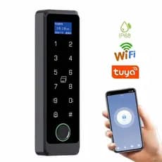 Tuya WiFi APP Impressão Digital Inteligente À Prova Dwaterproof Água 12V/24V Controle De Acesso Duplo Leitor De Cartão R