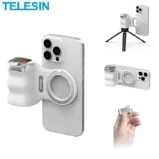 TELESIN Suporte Magnético para Câmera de Telefone Punho de Mão para Fotografia Auxiliar de Filmagem, Alça de Controle