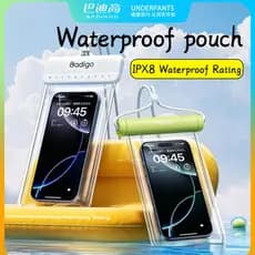 Bolsa Transparente à Prova d'Água Sensível ao Toque para Fotografia, à Prova de Chuva e Poeira, Perfeita para Natação, M