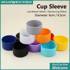 Porta Copos De Silicone Padrão De 6cm/6,5cm Antiderrapante Tampa Inferior Termostático Adequado Para 350ml-650ml