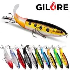 Isca Artificial Superfície Hélice Flutuante Whopper Plopper Arremesso Longo Água Doce Colorida para Pesca Tucunaré
