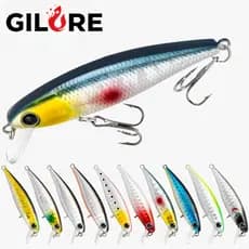 6.5cm 4.5g Isca Artificial Flutuante Arremesso Longa Distância para Pesca em Água Doce e Salgada