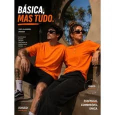 Camiseta Básica varias cores Unissex 100% Algodão Premium Confortável Casual Streetwear