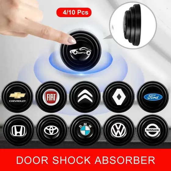 4/10 Pcs Almofada De Silicone Anticolisão Para Porta De Carro/Proteção À Prova De Soundproof/Silencioso/Junta/Acessórios Auto