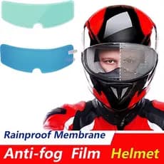 1Pcs Fashion Capacete Anti-Embaciamento Película Nano Revestimento Transparente Protetor Patch Bicicleta Elétrica Direção Universal Motocicleta Novo