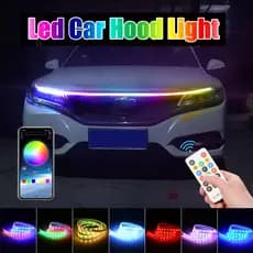1pçs Fita De Luz Para Capô De Carro 180cm Iluminação Diurna De Funcionamento Diurno Controle Remoto DRL À Prova D'água 12V Farol De Fundo