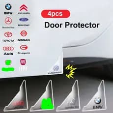 4pçs Universal Canto Da Porta Do Carro Capas Anticolisão Protetor De Silicone Transparente Adesivos Anti-Riscos Capa De Proteção Acessórios
