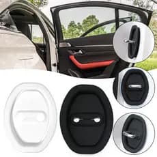 Fechadura De Porta De Silicone Fivela Protetora De Carro À Prova De Pó Almofada De Absorvente De Choque Acessórios Silenciosos