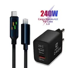 Cabo Celular Carregador Carregamento Rápido PD Tipo C Para Tipo C Marquee Trançado Charger Cable