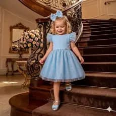 Vestido Infantil feminino para festa e festivais Menina (1 a 8 anos)