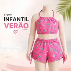 Biquini Infantil Menina Roupa de Praia e Roupa de Piscina e Roupa de Banho