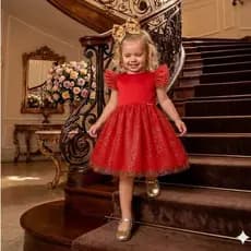 (NOVIDADE - 1 A 8 ANOS) Vestido Luxo Infantil feminino para festas, ABC, formatura, aniversarios, casamento Menina
