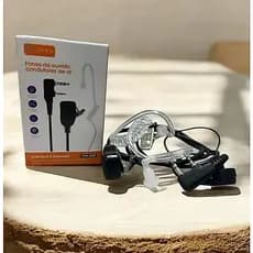 Fone C/ Microfone De Silione P/radio Baofeng UV5R bf777 alta qualidade