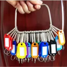 kit 50,100,150, 200 Chaveiros organizadores chaves etiquetas identificador ARREDONDADO
