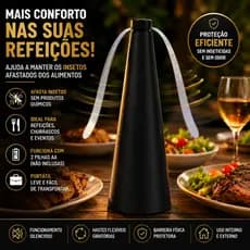 Ventilador Repelente de Moscas e Insetos para Mesa Portátil Giratório sem Produtos Químicos 25c