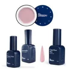 Kit Preparadores Bluwe+Base Flex Natural Pink+Universal Bege